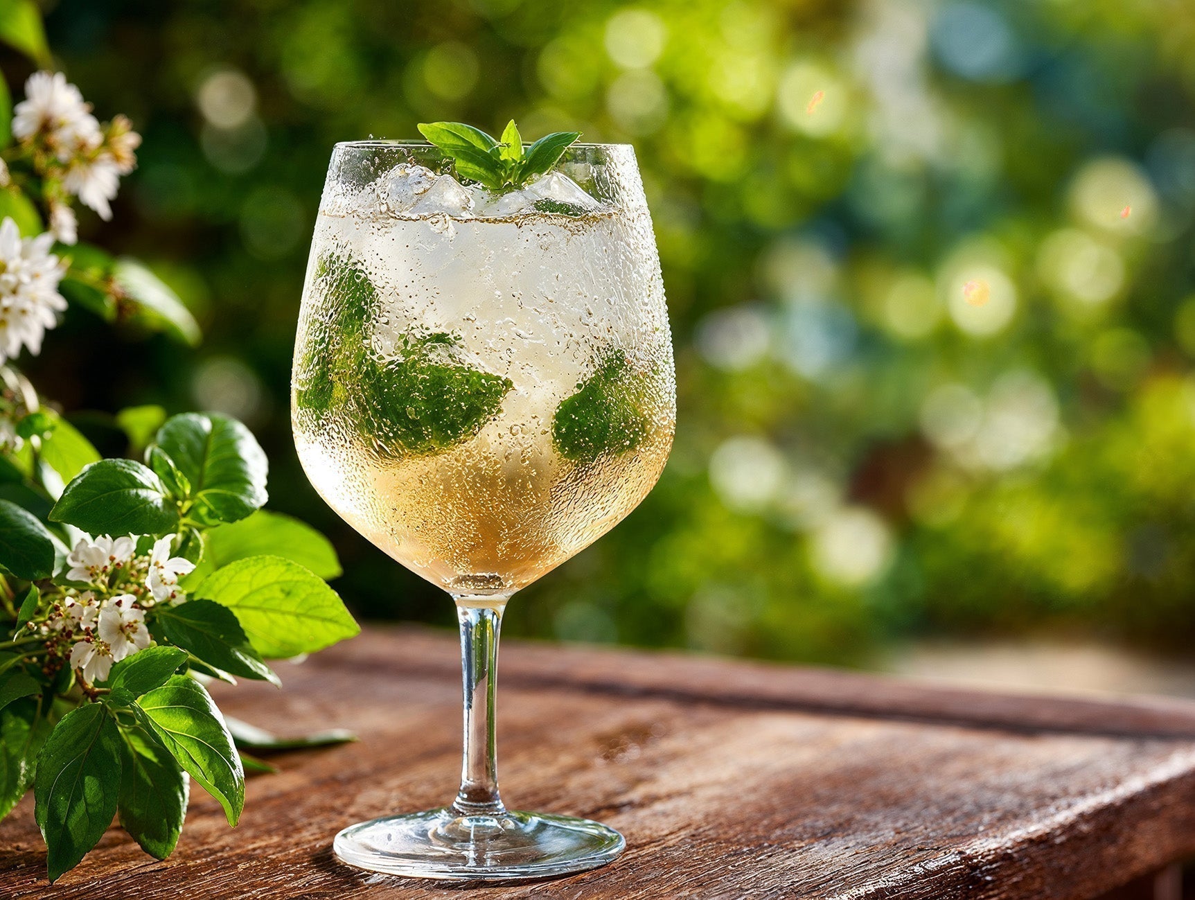 Cold Brew Mocktail Floragold Cold Brew Basilikum Spritz