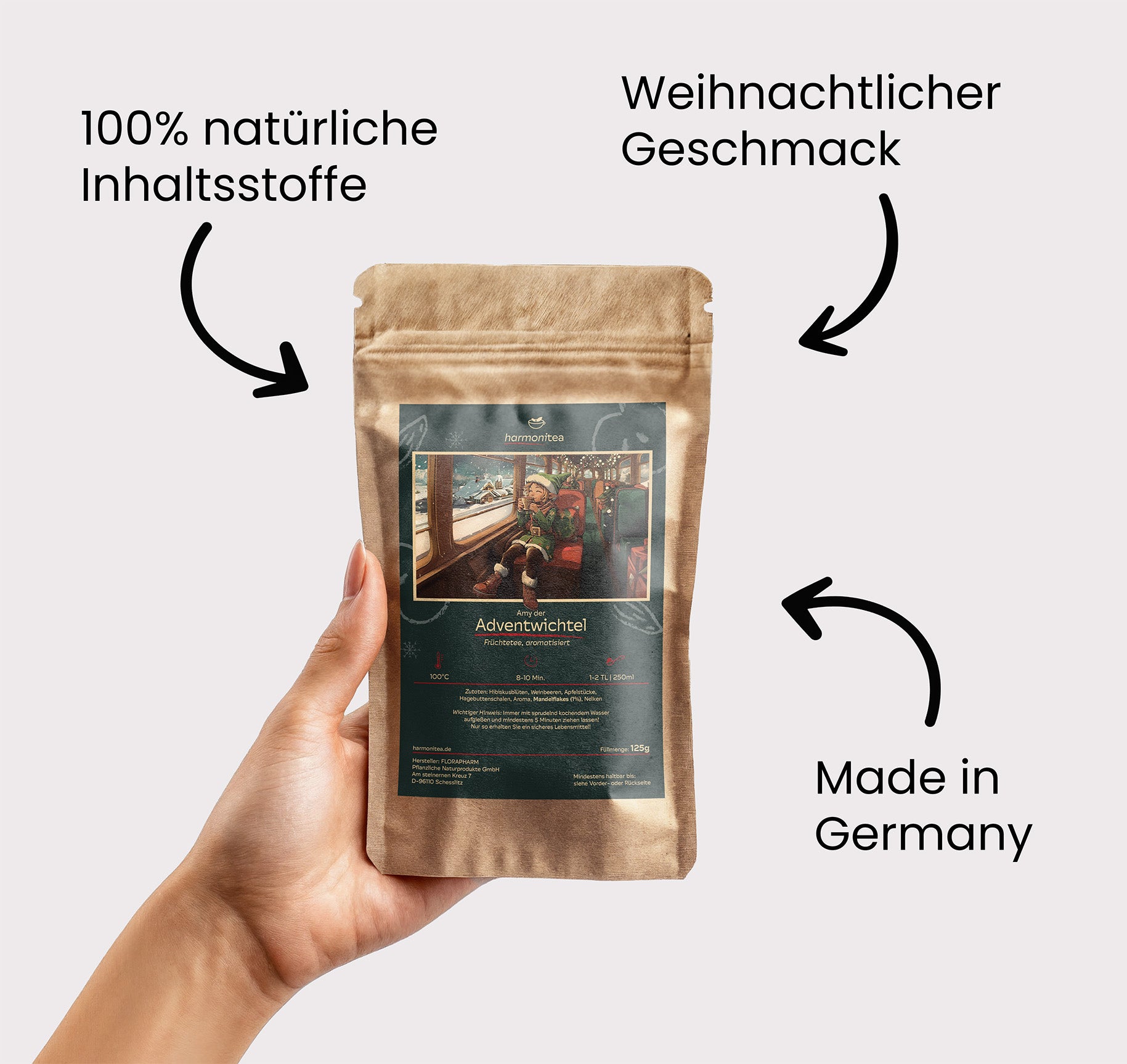 Amy der Adventwichtel, Weihnachtstee - 125g