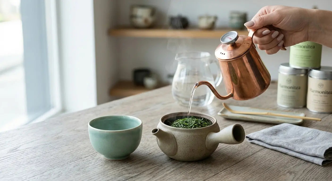 Zubereitung von grüner Tee