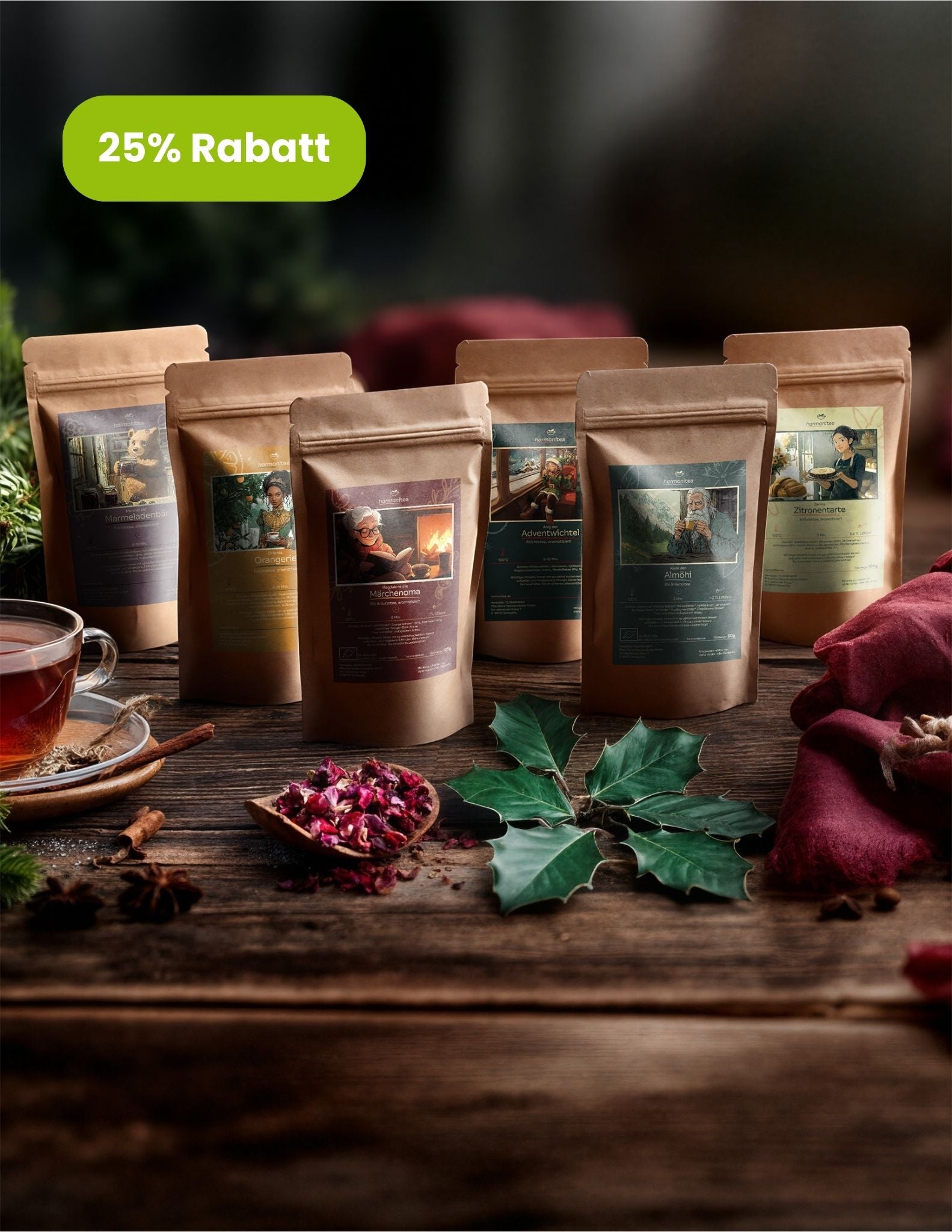 Harmonitea Charakter-Kollektion