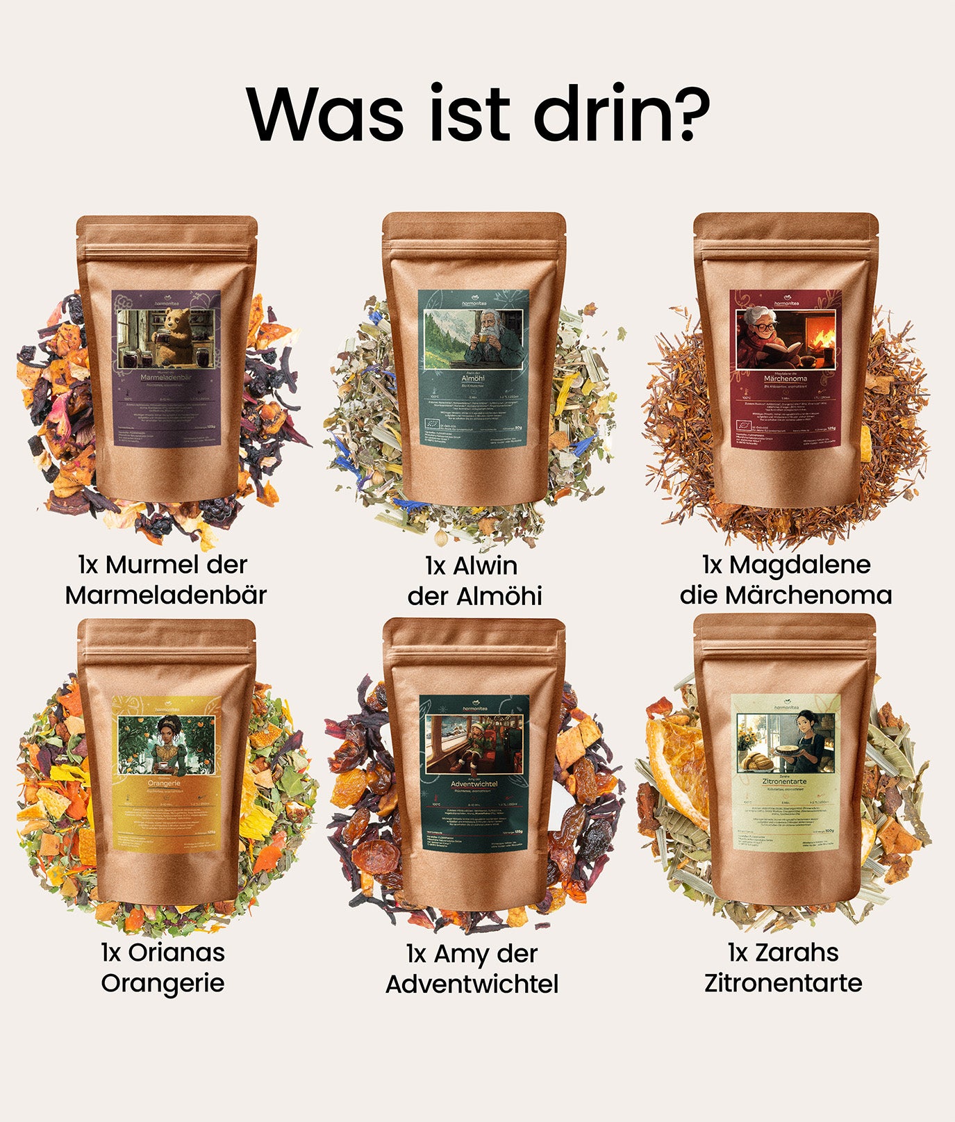 Harmonitea Charakter-Kollektion