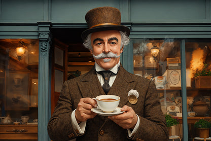 Eine Karikatur von dem Bio Earl Grey Lord Elwood von Earlshire