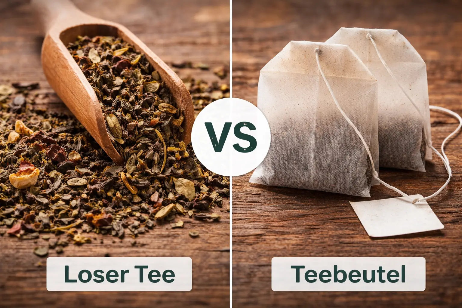 Vergleich von losem Tee und Teebeuteln – Unterschiede in Qualität, Material und Verarbeitung
